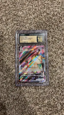 Pokemon Mimikyu VMAX VMAX Climax Holo CGC 10 Japanese 2021 #077/184 - Image 1