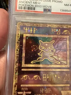 2000 Promo Pokemon 2000 Movie Ancient Mew PSA 8 NM-MT Two Swirls! - Image 2
