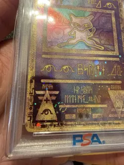 2000 Promo Pokemon 2000 Movie Ancient Mew PSA 8 NM-MT Two Swirls! - Image 3