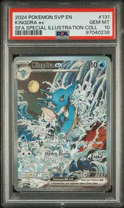 2024 POKEMON SVP EN-SV BLACK STAR PROMO #131 KINGDRA EX PSA 10 - Image 1