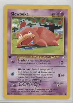 Slowpoke 1st Ed. Pokemon Neo Genesis #73 2000 - Image 1
