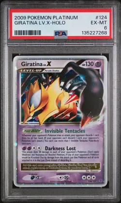 Giratina Lv.X-Holo Pokemon Platinum 124/127 PSA 6 - Image 1