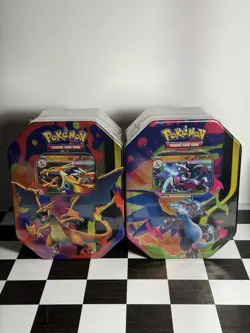 Pokemon Mega Charizard ex Tins SET OF 2 RELEASE DATE 2/20/2026 - Image 1