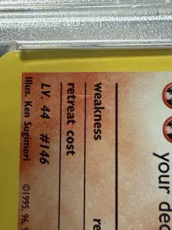 PSA 6 Blaine's Moltres 1/132 Holo 1st Edition Gym Heroes Pokemon - Swirl+1/2! - Image 5