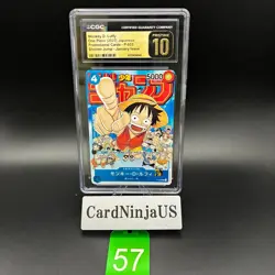 CGC 10 PRISTINE MONKEY D. LUFFY #P-033 ONE PIECE WEEKLY SHONEN JUMP 2023 JPN 57 - Image 1