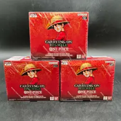 Lot of (3) One Piece EN OP-13 Carrying On His Will Booster Boxes Sealed - Image 1