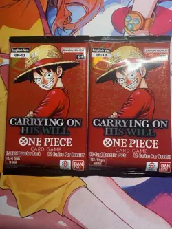 One Piece Carrying On His Will OP-13 2 Packs English - Image 1