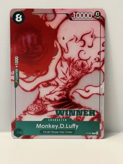 Monkey D. Luffy RARE WINNER PROMO ALT ART P-061 ONE PIECE TCG NEAR MINT NM - Image 1