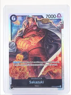 SAKAZUKI 2023 ONE PIECE PARAMOUNT WAR SUPER RARE #OP02-099 Q5600 - Image 1