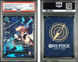 2025 ONE PIECE JAPANESE OP13-CARRYING ON HIS WILL #028 PORTGAS D. ACE PSA9 - Image 3