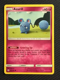Azurill~ Cute Asako Ito Crochet Pokemon Cards Gallery - Image 1