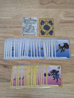 Final Fantasy 8 VIII Triple Triad Cards Lot of 56 Cards - 35 Silver 21 Gold - Image 1