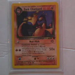 Pokemon Dark Charizard Card 80 HP Stage 2 Wizards Team Rocket 21/82 English - Image 1