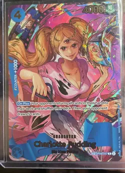 Bandai Charlotte Pudding SP Holo Rarity R OP06-047 One Piece Card Game - Image 1