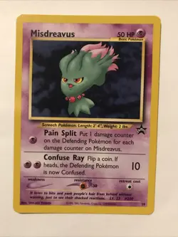 Pokemon MISDREAVUS Black Star Promo Card # 39 RARE - Image 1