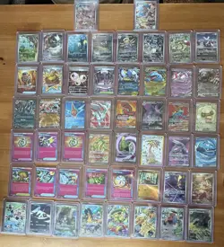 POKEMON ILLUSTRATION RARE AND FULL ART LOT!!! 68 TOTAL CARDS - Image 1