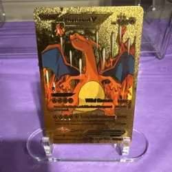 Pokemon Charizard V Gold Foil Card - Image 1