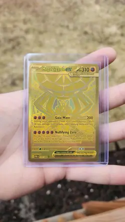 Pokemon Mega Zygarde EX Gold Secret Rare Full Art Card XY Prismatic 124/088 - Image 1