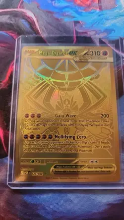 Pokemon Mega Zygarde EX Gold Secret Rare Full Art Card XY Prismatic 124/088 - Image 2