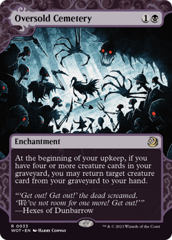 Oversold Cemetery Wilds of Eldraine: Enchanting Tales - Near Mint Foil - Image 1