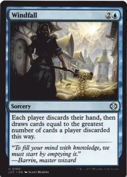 MTG Windfall Normal NM Commander: The Lost Caverns of Ixalan Magic 180 - Image 1