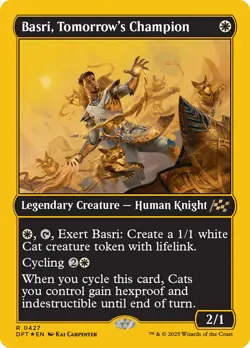 Basri, Tomorrow's Champion (First-Place Foil) [Aetherdrift] Foil Near Mint - Image 1