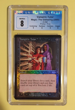 MTG - Vampiric Tutor - FOIL Judge Promo 1 - CGC graded 8 Magic The Gathering - Image 1