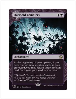 1x Oversold Cemetery, Enchanting Tales Art, Magic the Gathering MTG NM - Image 1
