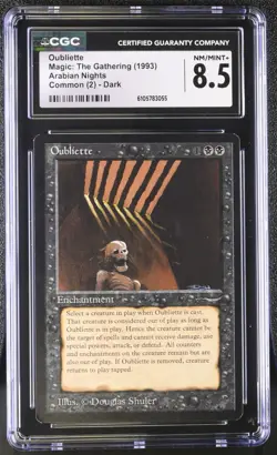 Oubliette. Arabian Nights MTG. Just graded. CGC 8.5, Near Mint/Mint+! - Image 1