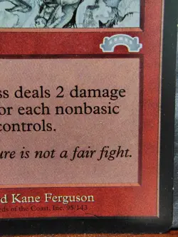 Price of Progress x1 - MTG Exodus - Moderately Played - Image 5