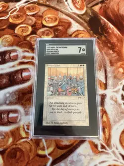 Army of Allah Light Arabian Nights SGC 7 Graded MTG 1993 POP 2 NONE HIGHER - Image 2