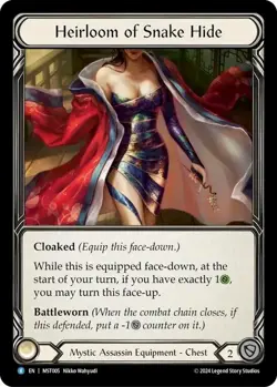 Heirloom of Snake Hide Cold Foil - MST005 NM - FaB Flesh and Blood - Image 1