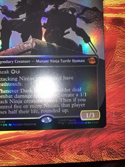 MTG Dark Leo & Shredder BORDERLESS FOIL 0220 TMT - Image 4