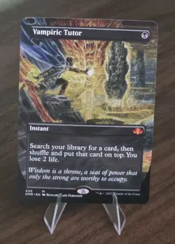 MTG Vampiric Tutor (Borderless) Dominaria Remastered Regular - Image 1