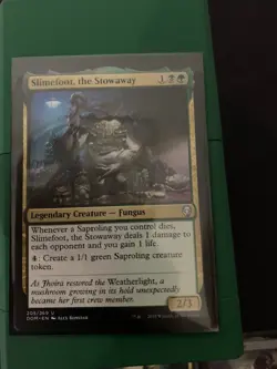 Slimefoot the Stowaway - Homemade Commander Deck plus UltraPro hard case - Image 1