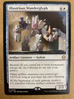 MTG 1x Illustrious Wanderglyph # 9 Commander: Lost Caverns of Ixalan Magic x1 NM - Image 1