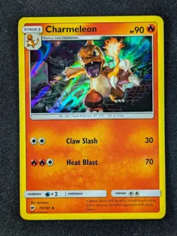 2017 Pokemon CHARMELEON #19/147 Burning Shadows Unlimited Holo Uncommon English - Image 1