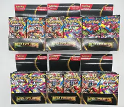 Pokemon TCG Mega Evolution Lot of (216) Booster Packs w/Boxes No Shrink Wrap - Image 1