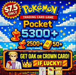 [INSTANT] 5301 Hourglass GLOBAL ACCOUNT 👑BUY 5 GET 1 👑Pokemon TCG Pocket PTCGP - Image 1
