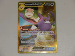 2025 Pokemon S&V Destined Rivals HYPER RARE GOLD #242 Team Rocket's Crobat EX HR - Image 1
