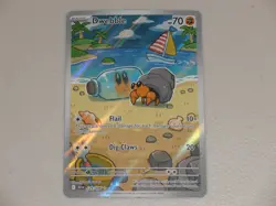 2025 Pokemon Scarlet & Violet Black Bolt RARE Illustration #129 Dwebble HOLO IR - Image 1