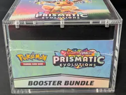 Pokemon SV8.5 Prismatic Evolutions Sealed Booster Bundle Display W/Acrylic Case - Image 5