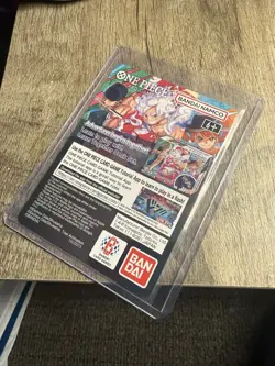 One Piece Monkey D. Luffy US Voyage College Basketball Promo Card Rutgers SEALED - Image 3