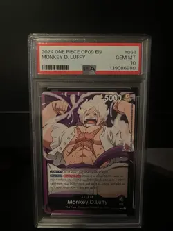One Piece 2024 Emperors in the New World 061 Monkey D. Luffy PSA 10 Gem Mint - Image 1