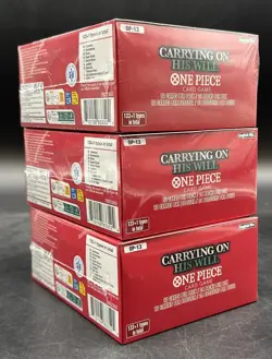 Lot of (3) One Piece English OP13 Carrying On His Will Booster Boxes Sealed - Image 3