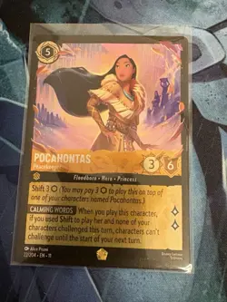 Disney Lorcana Pocahontas - Peacekeeper 22/204 Winterspell Cold Foil - Image 1