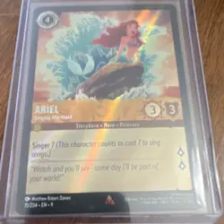 Disney Lorcana TCG Ariel - Singing Mermaid Foil 15/204 4 Cost 3/3 Card - Image 1