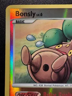 Bonsly 71/130 Diamond & Pearl Pokemon Card Reverse Holo Foil Rare Near Mint - Image 3