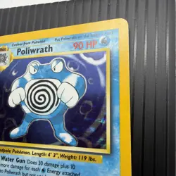 Poliwrath Base Set Holo Pokemon Card 13/102 - Damaged card. - Image 4
