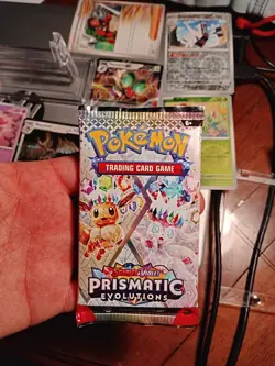 Pokemon Cards Prismatic Evolutions Pack Still Sealed From Store Extra Cards - Image 1